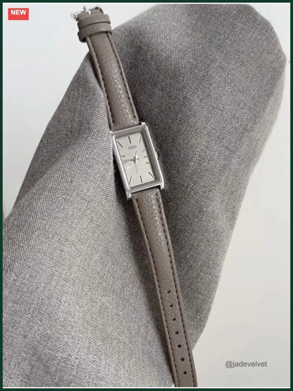 Women's Rectangle Watches Leather Strap Quartz Dress Vintage Analog Wrist Watch